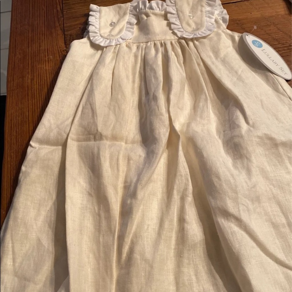 Ecru linen dress Lullaby Set 4t NWT!